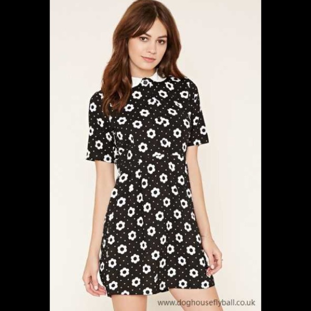 Womens - Motel Pleated Floral Mini Dress